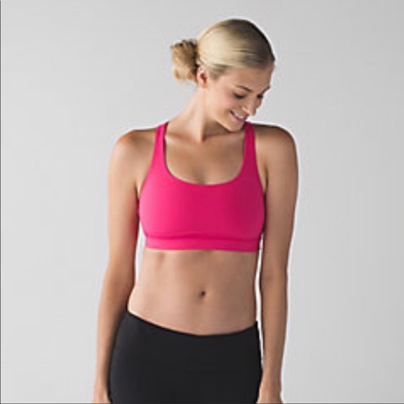 NWT Lululemon 10 Energy Bra Bon Bon Pink Criss Criss Straps - Picture 12 of 12